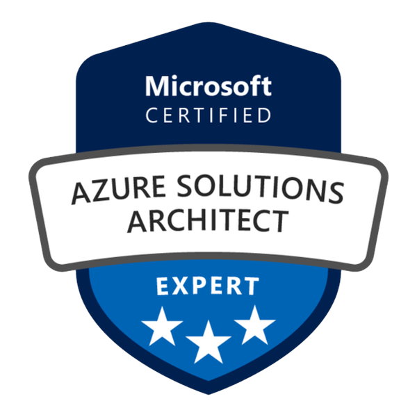 Microsoft Certified: Azure Solutions Architect Expert badge