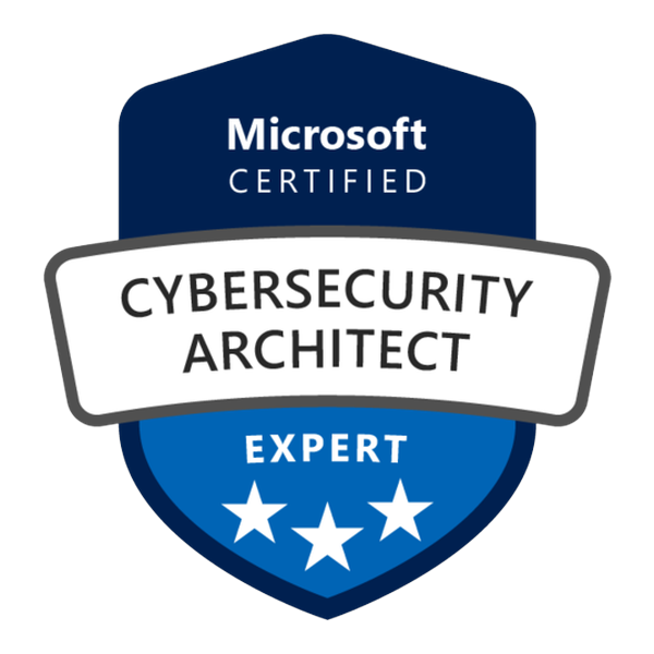 Microsoft Certified: Cybersecurity Architect Expert badge